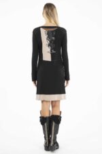 DRESS WITH GLASSES AND DIAMONDS PATTERNS - Image 2