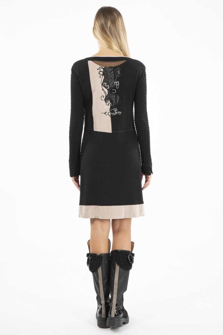 DRESS WITH GLASSES AND DIAMONDS PATTERNS - Image 2