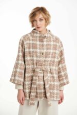JACKET WITH BUTTONS AND PIE-DE-POOL DESIGN - Image 3