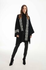 JACKET WITH JACQUER DESIGNS