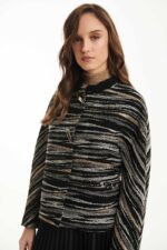 CHANNEL STRIPED JACKET