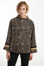 JACKET WITH LAHOUR PATTERNS AND ZIPPERS