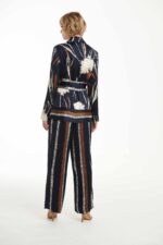 PRINTED JACKET WITH BELT - Image 3