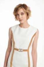 AM DRESS WITH BEIGE DESIGNS - Image 3