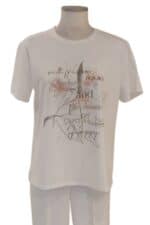 T-SHIRT ΜΕ ΣΤΑΜΠΑ ΚΑΙ STRASS - Image 3