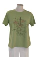 T-SHIRT ΜΕ ΣΤΑΜΠΑ ΚΑΙ STRASS - Image 2