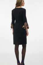 ΦΟΡΕΜΑ ΚΡΕΠ ΜΑΥΡΟ  ΜΕ ΕΜΠΡΙΜΕ ΜΑΝΣΕΤΕΣ - Image 3